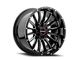 Wicked Offroad W908 Gloss Black Milled 6-Lug Wheel; 20x10; -19mm Offset (04-08 F-150)