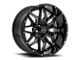 Wicked Offroad W909 Gloss Black Milled 6-Lug Wheel; 20x10; -24mm Offset (04-08 F-150)