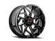 Wicked Offroad W932 Gloss Black Milled 6-Lug Wheel; 20x10; -19mm Offset (04-08 F-150)