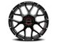 Wicked Offroad W903 Gloss Black Milled 6-Lug Wheel; 22x10; -19mm Offset (07-13 Silverado 1500)