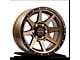 Wicked Offroad W935 Bronze Center with Black Lip 6-Lug Wheel; 17x9; 0mm Offset (07-13 Silverado 1500)