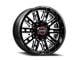 Wicked Offroad W937 Gloss Black Milled 8-Lug Wheel; 20x10; -19mm Offset (11-14 Silverado 2500)