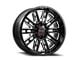 Wicked Offroad W937 Gloss Black Milled 6-Lug Wheel; 20x10; -19mm Offset (07-14 Tahoe)