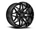 Wicked Offroad W909 Gloss Black Milled 6-Lug Wheel; 22x12; -44mm Offset (07-14 Yukon)