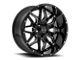 Wicked Offroad W909 Gloss Black Milled 6-Lug Wheel; 20x10; -24mm Offset (15-20 F-150)
