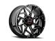 Wicked Offroad W932 Gloss Black Milled 6-Lug Wheel; 20x10; -19mm Offset (15-20 F-150)