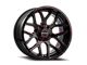 Wicked Offroad W903 Gloss Black Milled with Red Tint 6-Lug Wheel; 20x10; -19mm Offset (15-20 Tahoe)