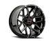 Wicked Offroad W903 Gloss Black Milled 6-Lug Wheel; 20x10; -19mm Offset (15-20 Tahoe)