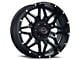 Wicked Offroad W909 Gloss Black Milled 6-Lug Wheel; 20x10; -24mm Offset (15-20 Tahoe)