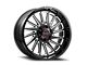 Wicked Offroad W936 Gloss Black Milled 6-Lug Wheel; 20x10; -19mm Offset (15-20 Tahoe)