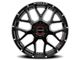 Wicked Offroad W903 Gloss Black Milled 6-Lug Wheel; 20x10; -19mm Offset (24-25 Ranger)