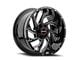 Wicked Offroad W930 Gloss Black Milled 5-Lug Wheel; 20x10; -19mm Offset (94-01 RAM 1500)