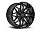 Wicked Offroad W909 Gloss Black Milled 6-Lug Wheel; 20x10; -24mm Offset (99-06 Sierra 1500)