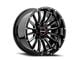 Wicked Offroad W908 Gloss Black Milled 6-Lug Wheel; 20x10; -19mm Offset (23-25 Canyon)