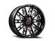 Wicked Offroad W937 Gloss Black Milled 6-Lug Wheel; 20x10; -19mm Offset (23-24 Colorado)