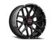 Wicked Offroad W903-B Satin Black 6-Lug Wheel; 20x10; -19mm Offset (19-24 RAM 1500)