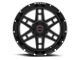 Wicked Offroad W906 Satin Black Milled 6-Lug Wheel; 20x9; -12mm Offset (19-23 RAM 1500)