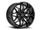 Wicked Offroad W909 Gloss Black Milled 6-Lug Wheel; 20x10; -24mm Offset (19-24 RAM 1500)