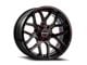 Wicked Offroad W903 Gloss Black Milled with Red Tint 6-Lug Wheel; 20x10; -19mm Offset (19-23 Ranger)