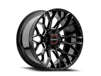 Wicked Offroad W934 Gloss Black Milled 6-Lug Wheel; 22x10; -19mm Offset (21-24 Tahoe)