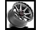 Wicked Offroad W935 Gray Center with Black Lip 6-Lug Wheel; 17x9; 0mm Offset (15-20 Tahoe)