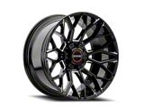 Wicked Offroad W934 Gloss Black Milled 6-Lug Wheel; 20x10; -19mm Offset (21-24 Yukon)