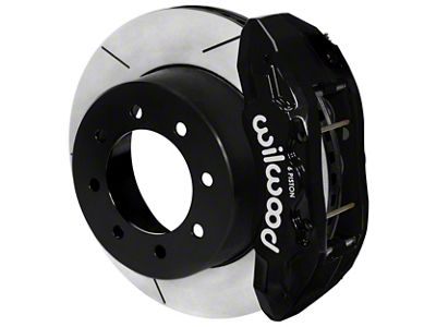 Wilwood Tactical Extreme TX6-DM Rear Big Brake Kit with 15.50-Inch Slotted Rotors; Black Calipers (23-25 4WD F-250 Super Duty SRW)