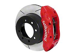 Wilwood Tactical Extreme TX6R Rear Big Brake Kit with 16-Inch Slotted Rotors; Red Calipers (13-25 4WD F-250 Super Duty)