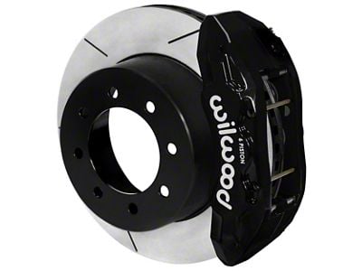 Wilwood Tactical Extreme TX6-DM Rear Big Brake Kit with 15.50-Inch Slotted Rotors; Black Calipers (23-25 4WD F-350 Super Duty SRW)