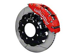 Wilwood TC6R Front Big Brake Kit with 16-Inch Slotted Rotors; Red Calipers (07-10 Sierra 3500 HD)
