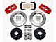 Wilwood AERO4 Rear Big Brake Kit with 14.25-Inch Slotted Rotors; Red Calipers (99-06 Silverado 1500)