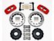 Wilwood AERO6 Front Big Brake Kit with Drilled and Slotted Rotors; Red Calipers (99-18 Silverado 1500)