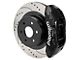 Wilwood Tactical Extreme TX4R Rear Big Brake Kit with 16-Inch Drilled and Slotted Rotors; Black Calipers (07-20 Tahoe)