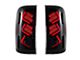 LED Tail Lights; Black Housing; Smoked Lens (15-19 Sierra 3500 HD SRW)