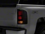 LED Tail Lights; Black Housing; Smoked Lens (07-14 Silverado 2500 HD)