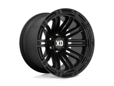 XD Double Deuce Satin Black 8-Lug Wheel; 20x12; -44mm Offset (01-06 Sierra 2500 HD)