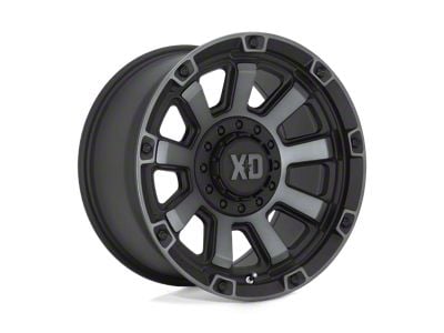 XD Gauntlet Satin Black with Gray Tint 8-Lug Wheel; 20x10; -18mm Offset (01-06 Sierra 2500 HD)