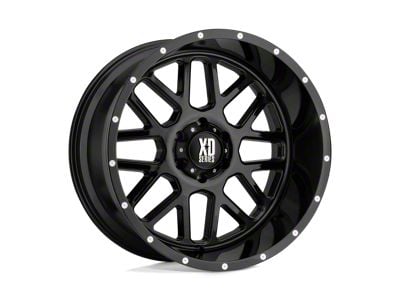 XD Grenade Gloss Black 8-Lug Wheel; 20x10; -24mm Offset (01-06 Sierra 3500 HD SRW)