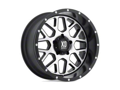 XD Grenade Satin Black Machined Face 8-Lug Wheel; 20x10; -24mm Offset (01-06 Sierra 3500 HD SRW)