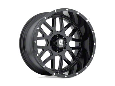 XD Grenade Satin Black 8-Lug Wheel; 20x9; 0mm Offset (01-06 Sierra 3500 HD SRW)