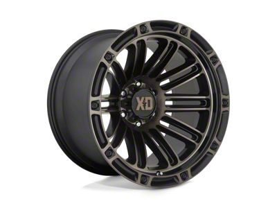 XD Double Deuce Satin Black with Dark Tint 8-Lug Wheel; 20x12; -44mm Offset (01-06 Silverado 2500 HD)