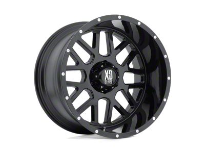 XD Grenade Satin Black 8-Lug Wheel; 20x9; 0mm Offset (01-06 Silverado 2500 HD)