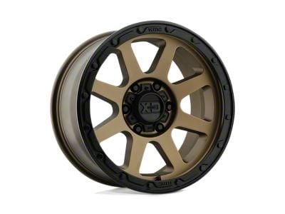 XD Addict 2 Matte Bronze with Matte Black Lip 8-Lug Wheel; 17x9; 18mm Offset (06-08 RAM 1500 Mega Cab)