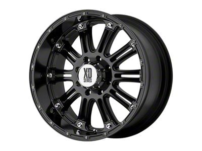 XD Hoss Gloss Black 8-Lug Wheel; 22x9.5; 0mm Offset (06-08 RAM 1500 Mega Cab)