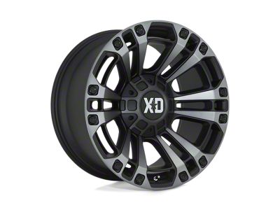 XD Monster 3 Satin Black with Gray Tint 5-Lug Wheel; 20x9; 0mm Offset (02-08 RAM 1500, Excluding Mega Cab)