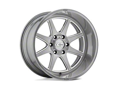 XD Pike Titanium Brushed Milled 8-Lug Wheel; 20x9; 0mm Offset (06-08 RAM 1500 Mega Cab)