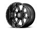 XD Buck 25 Gloss Black Milled 8-Lug Wheel; 20x10; -24mm Offset (03-09 RAM 2500)