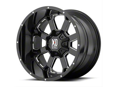 XD Buck 25 Gloss Black Milled 8-Lug Wheel; 20x9; 0mm Offset (03-09 RAM 2500)