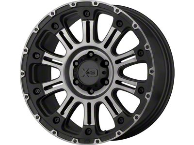 XD Hoss II Satin Black Machined with Gray Tint 8-Lug Wheel; 20x10; -24mm Offset (03-09 RAM 2500)