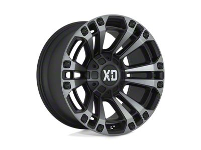 XD Monster 3 Satin Black with Gray Tint 8-Lug Wheel; 20x9; 18mm Offset (03-09 RAM 2500)